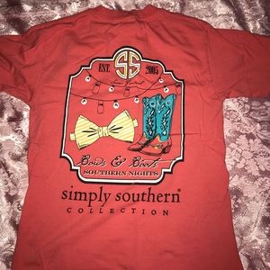 Burnt Orange Simply Southern T Shirt